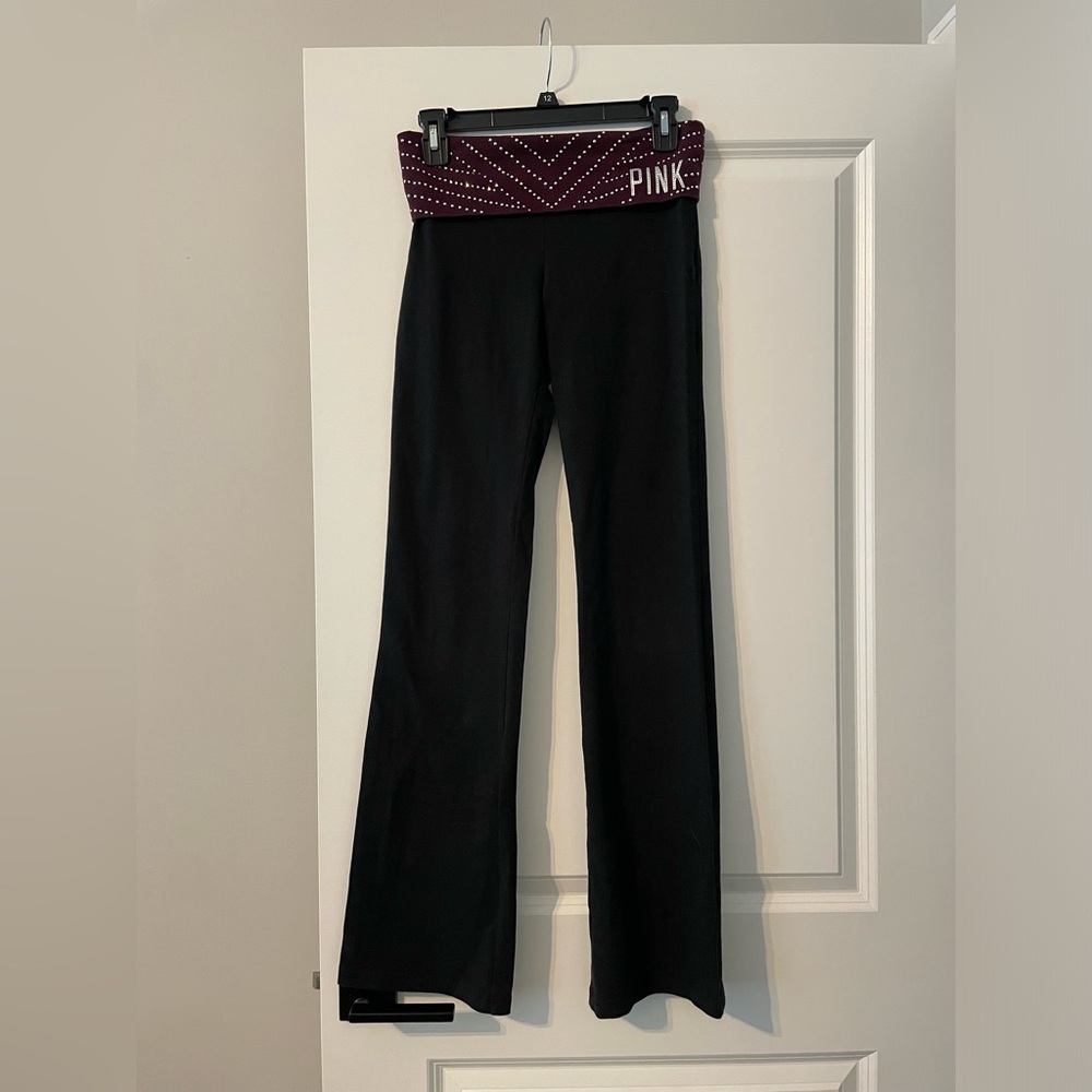 VS PINK flare leggings, low rise